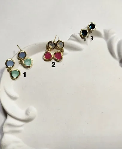 گوشواره نگین دار